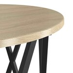 vidaXL Table d'appoint 2 Pièces Chêne Sonoma Bois d'ingénierie et acier