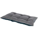Matelas de sol réversible 75 x 115 cm - Coussin Ely - Gris/petrol