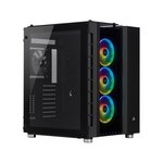 CORSAIR Boitier PC Crystal 680X - Cube Tour - Noir - Fenetre en verre trempé (CC-9011168-WW)