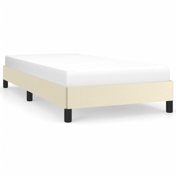 vidaXL Cadre de lit sans matelas crème 90x190 cm similicuir