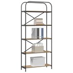 vidaXL Étagère chêne artisanal 80 x 30 x 183 cm Bois d'ingénierie