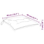 vidaXL Coussins de chaise lot de 6 rouge 40x40x7 cm tissu oxford