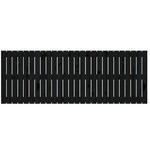 vidaXL Tête de lit murale Noir 166x3x60 cm Bois massif de pin