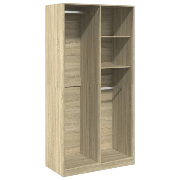 vidaXL Garde-robe Chêne sonoma 100x50x200 cm Aggloméré