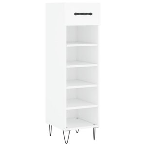 vidaXL Armoire à chaussures blanc 30x35x105 cm bois d'ingénierie