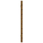 vidaXL Tête de lit murale Marron miel 146x3x63 cm Bois massif de pin