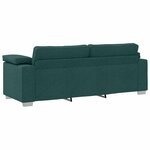 vidaXL Canapé 2 Pièces Vert foncé 219 x 80 x 82 cm tissu