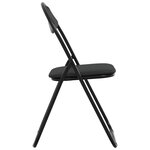 vidaXL Chaise pliante 8 pc Simili cuir Noir 48 x 43 5 x 81 cm