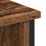 Meuble TV vidaXL Bois Vieilli 100x35x45 cm Bois Aggloméré et Acier