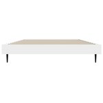 vidaXL Cadre de lit sans matelas blanc 90x190 cm bois d'ingénierie