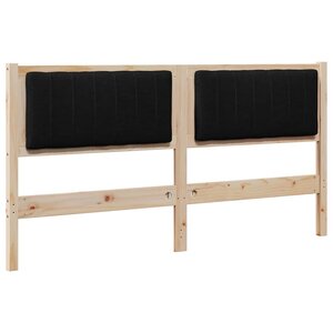 vidaXL Tête de lit capitonnée Marron 160 cm Pin massif