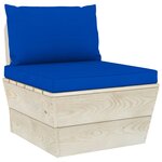 Vidaxl salon de jardin palette 6 pièces avec coussins épicéa imprégné