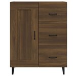 vidaXL Buffet Chêne marron 69 5x34x90 cm Bois d'ingénierie
