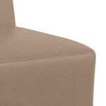 vidaXL Unité de Sofa Modulaire Sans Accoudoirs 3 Pièces Cappuccino