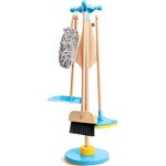 Hape E3055 - Support pour balais et set de nettoyage