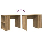 vidaXL Bureau chêne artisanal 100x55x75 cm bois d'ingénierie