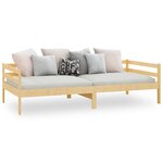 vidaXL Lit de jour sans matelas bois de pin massif 90x200 cm