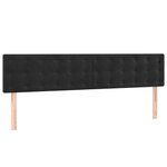 vidaXL Sommier à lattes de lit et matelas Noir 160x200 cm Velours