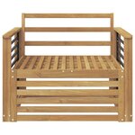 vidaXL Canapé d’extérieur Bois d'Acacia Massif Blanc