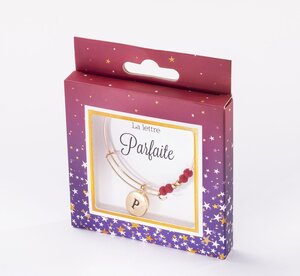 Bracelet  p avec perles rouges