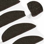 vidaXL Tapis d'escalier auto-adhésifs 20 Pièces anthracite 56x17x3 cm