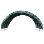 vidaXL Tente pour bétail PVC 3 7x3 7 m Vert