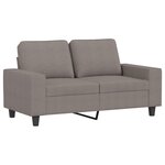 vidaXL Ensemble de canapés 4 Pièces taupe tissu