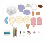 Lovely Box Creations feutrine sucreries