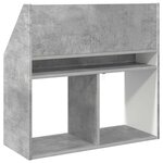 vidaXL Bibliothèque pour enfants Gris béton 72 5 x 29 5 x 69 cm