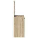 vidaXL Coiffeuse Chêne sonoma 50 x 41 x 135 cm Bois d'ingénierie
