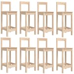 vidaXL Ensemble de bar de jardin 9 Pièces Bois de pin massif