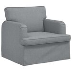 vidaXL Canapé Gris clair 84 x 80 x 85 cm tissu
