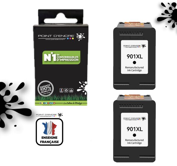 901XL / 901 - 2 X NOIR - Grande capacité