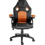 Tectake Chaise gamer MIKE - noir/orange