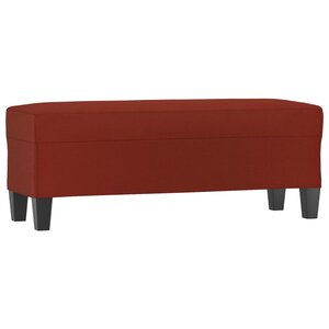 vidaXL Banc Rouge bordeaux 100x35x41 cm Similicuir
