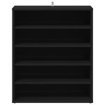 vidaXL Armoire à chaussures Noir 60x35x70 cm Bois d’ingénierie