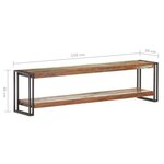 vidaXL Meuble TV 150x30x40 cm Bois de récupération massif