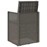 vidaXL Chaises de jardin salle à manger 2 Pièces Gris clair et anthracite
