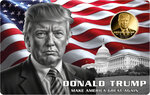 Pièce de monnaie en Or g 0.031 (1/1000 oz) Millésime  DONALD TRUMP 1/1000