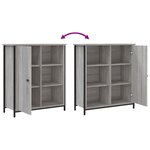 vidaXL Buffet sonoma gris 70x30x80 cm bois d'ingénierie
