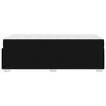 vidaXL Cadre de lit avec matelas Noir 90 x 190 cm tissu