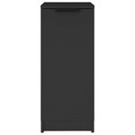 vidaXL Armoire à chaussures noir 30x35x70 cm bois d'ingénierie