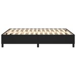 vidaXL Cadre de lit Noir 140x190 cm Similicuir