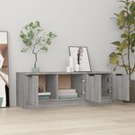 vidaXL Meuble TV Sonoma gris 102x35x36 5 cm Bois d'ingénierie