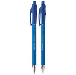 Paper mate flexgrip ultra - 2 stylos bille rétractables - bleu - pointe 1.0mm - sous blister