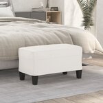 vidaXL Banc Beige 70x35x41 cm Tissu microfibre