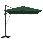 vidaXL Parasol Roma à Bras Déporté Vert 352 x 251 x 265 cm