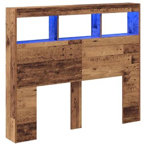 vidaXL Tête de lit Bois Ancien 120 x 17 x 102 cm Bois d'ingénierie