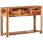 vidaXL Table console 110x35x75 cm bois massif d'acacia
