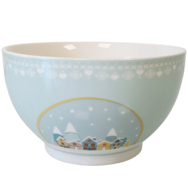 Bol polaire bleu en porcelaine 480 ml